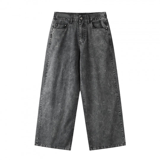 Damen Weite Cropped-Jeanshose Nord Taschen