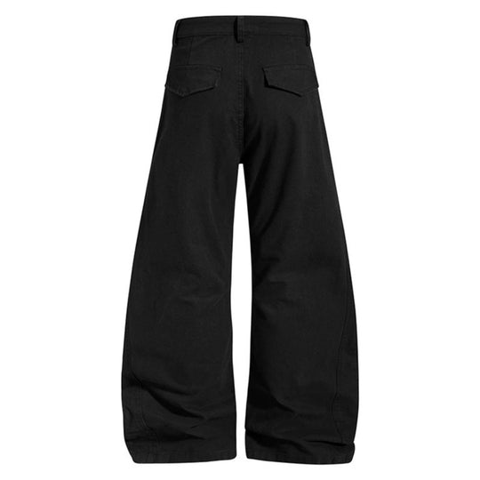 Damen Weite High‑Waist Cargo‑Hose mit verstärkten Kniepaneelen und verstellbarem Saum Nord Taschen