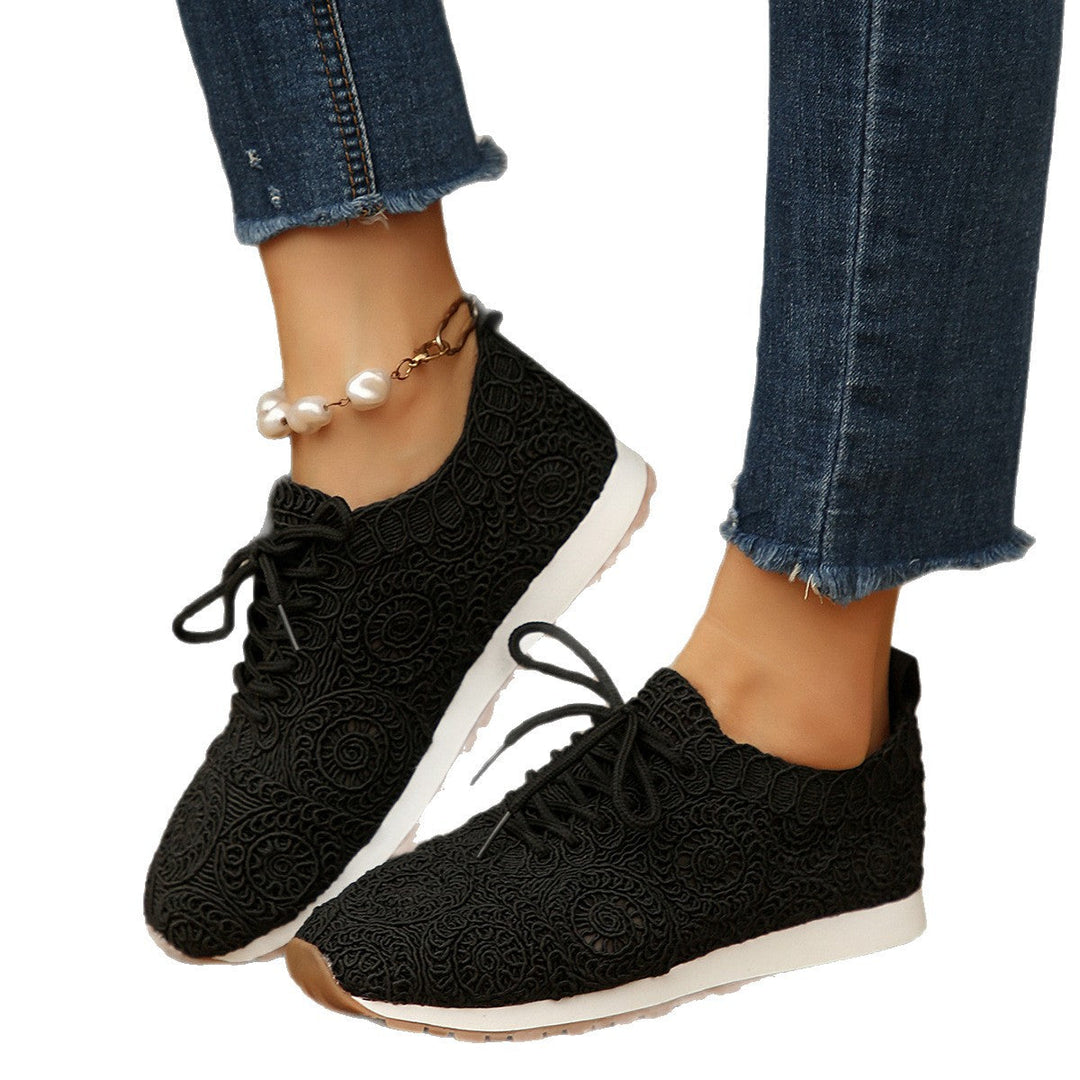 Damen Sneakers mit filigranem Häkeldesign und bequemem Fußbett - Vittorelli