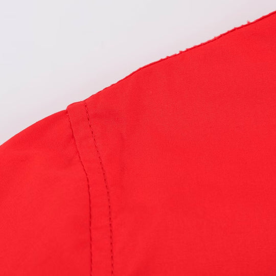 Damen Oversize‑Hemdenjacke mit Stehkragen und aufgesetzten Brusttaschen Nord Taschen