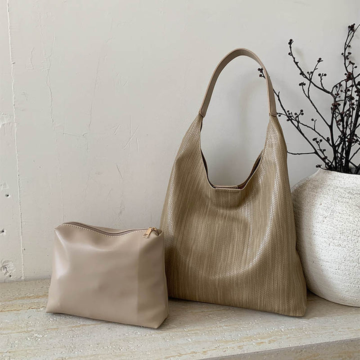 Damen Hobo-Tasche mit strukturiertem Obermaterial Nord Taschen
