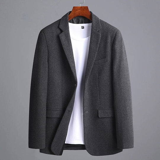 Herren Modernes Wollmix-Sakko im Slim-Fit mit Ein-Knopf und Pattentaschen Nord Taschen