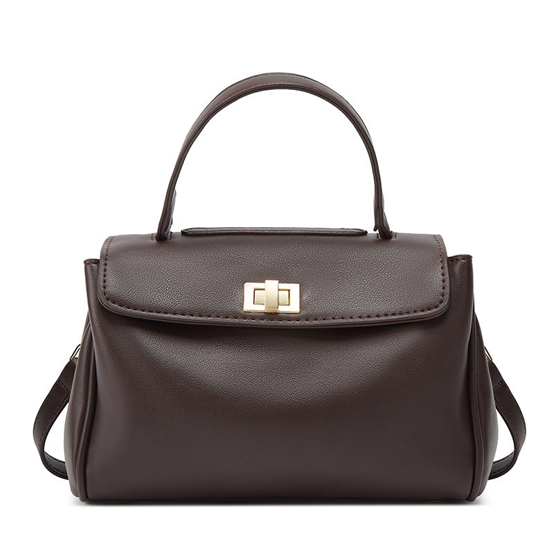 Damen Henkeltasche mit hochwertigem Kunstleder und elegantem Klappverschluss Nord Taschen