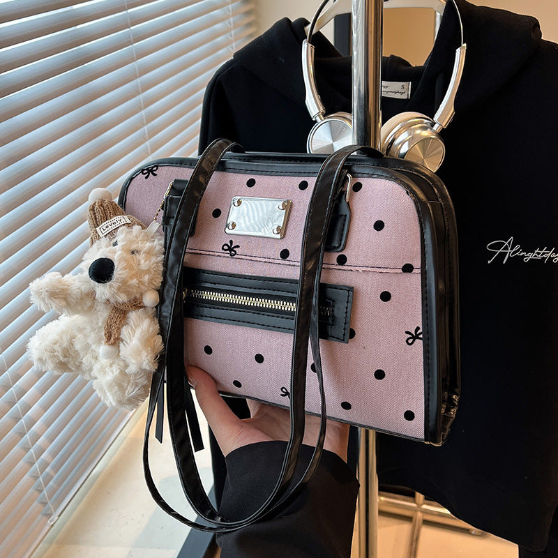 Damen modische Handtasche mit verspieltem Punktedesign Nord Taschen