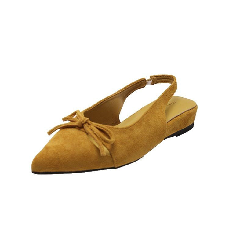 Damen Sling-Ballerinas mit dekorativem Schleifendetail und komfortablem Fußbett