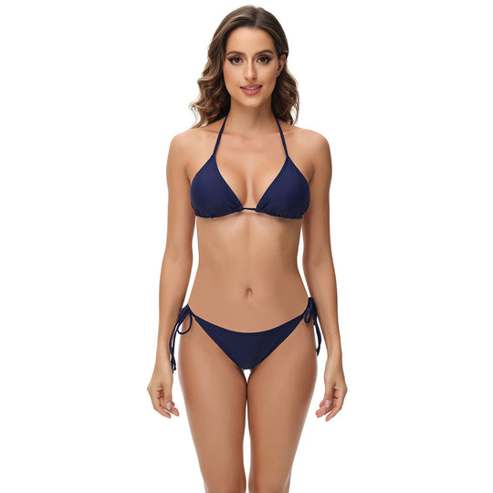 Damen Triangel-Bikini mit verstellbaren Trägern