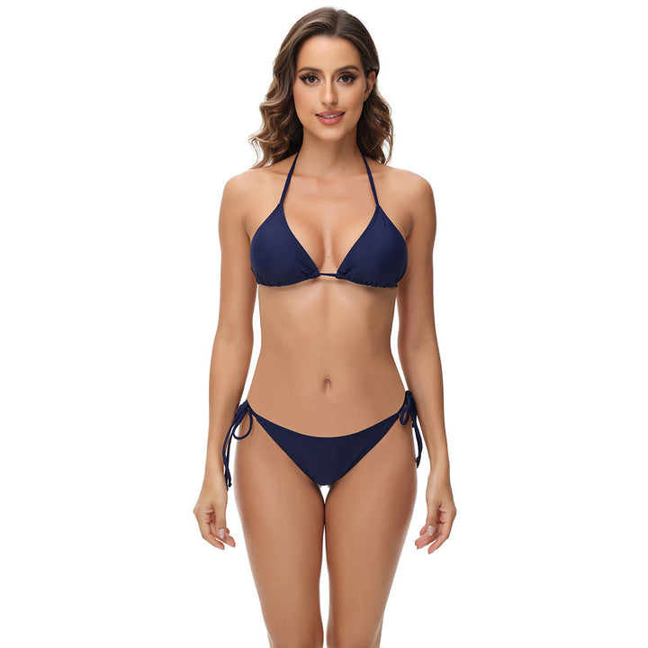 Damen Triangel-Bikini mit verstellbaren Trägern