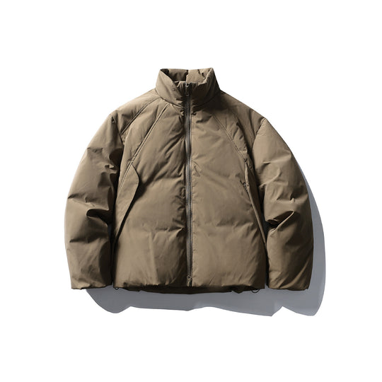 Herren Boxy Thermo-Isolationsjacke mit hohem Stehkragen und minimalistischer Außenhülle Nord Taschen