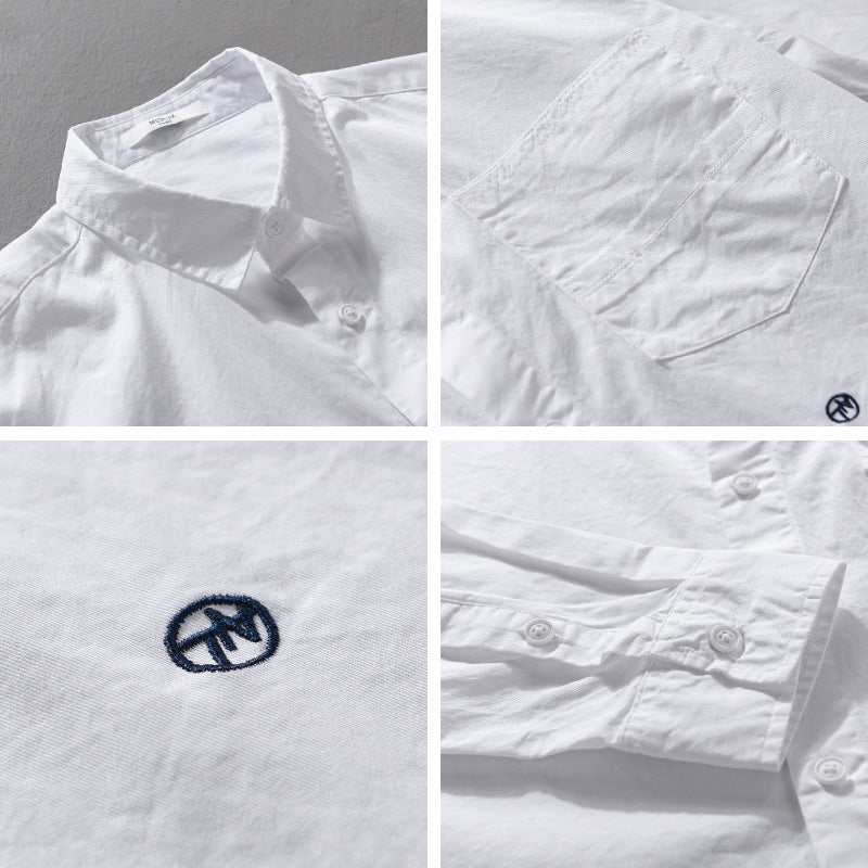 Herren Leichtes Baumwoll-Overshirt im Hemdjackenstil mit Kentkragen, aufgesetzter Brusttasche und Relaxed‑Fit Nord Taschen