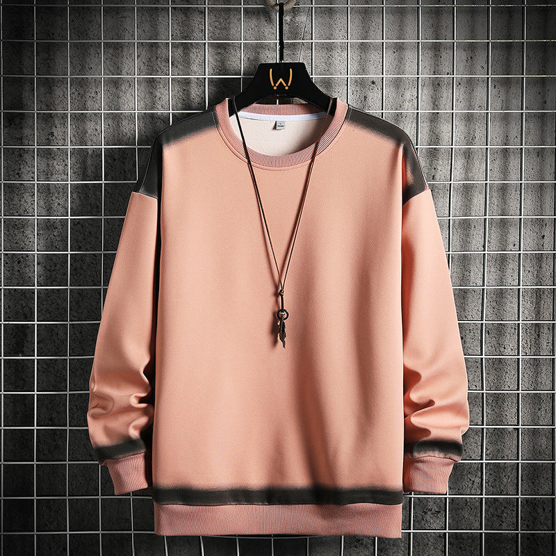 Herren Oversized Sweatshirt mit dezentem Farbverlaufbesatz und Rundhalsausschnitt Nord Taschen