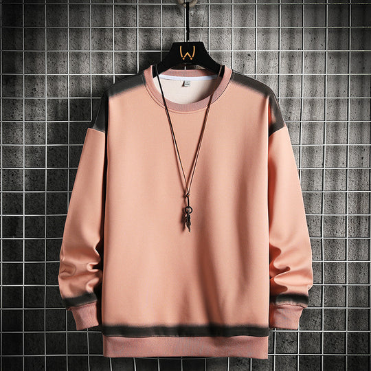 Herren Oversized Sweatshirt mit dezentem Farbverlaufbesatz und Rundhalsausschnitt Nord Taschen
