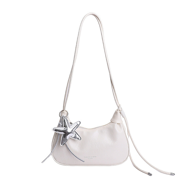 Damen elegante Umhängetasche mit detaillierter Sternenapplikation Nord Taschen