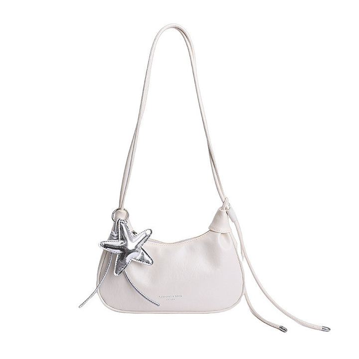 Damen elegante Umhängetasche mit detaillierter Sternenapplikation Nord Taschen