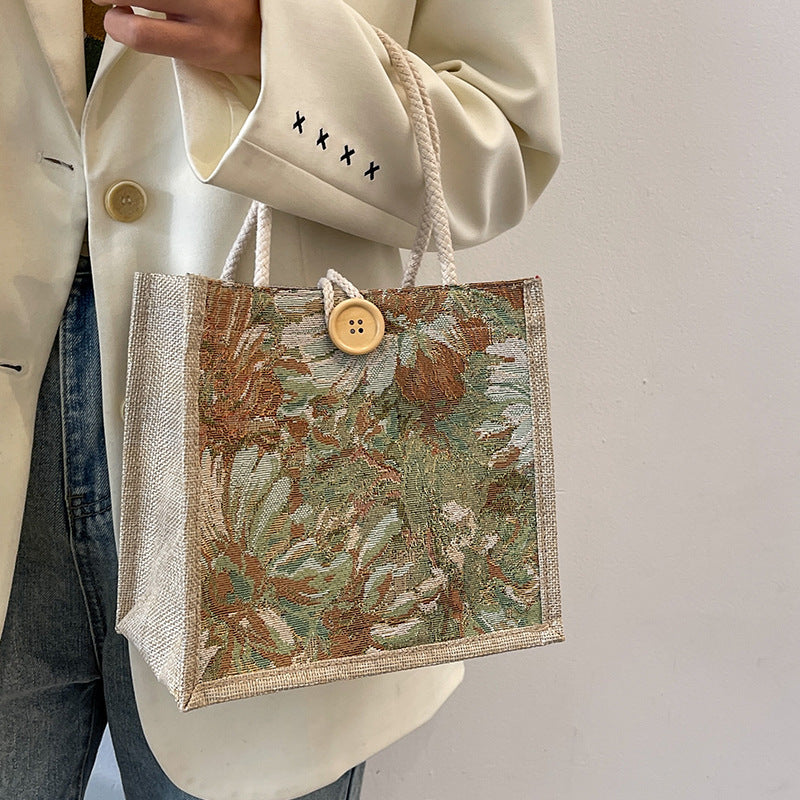 Damen elegante und handgefertigte Baumwolltasche Nord Taschen