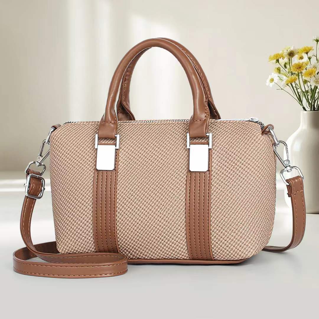Damen Handtasche mit strukturiertem Obermaterial und abnehmbaren Schulterriemen Nord Taschen