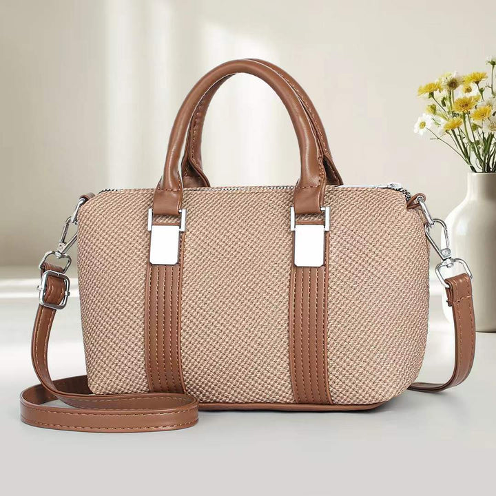 Damen Handtasche mit strukturiertem Obermaterial und abnehmbaren Schulterriemen Nord Taschen
