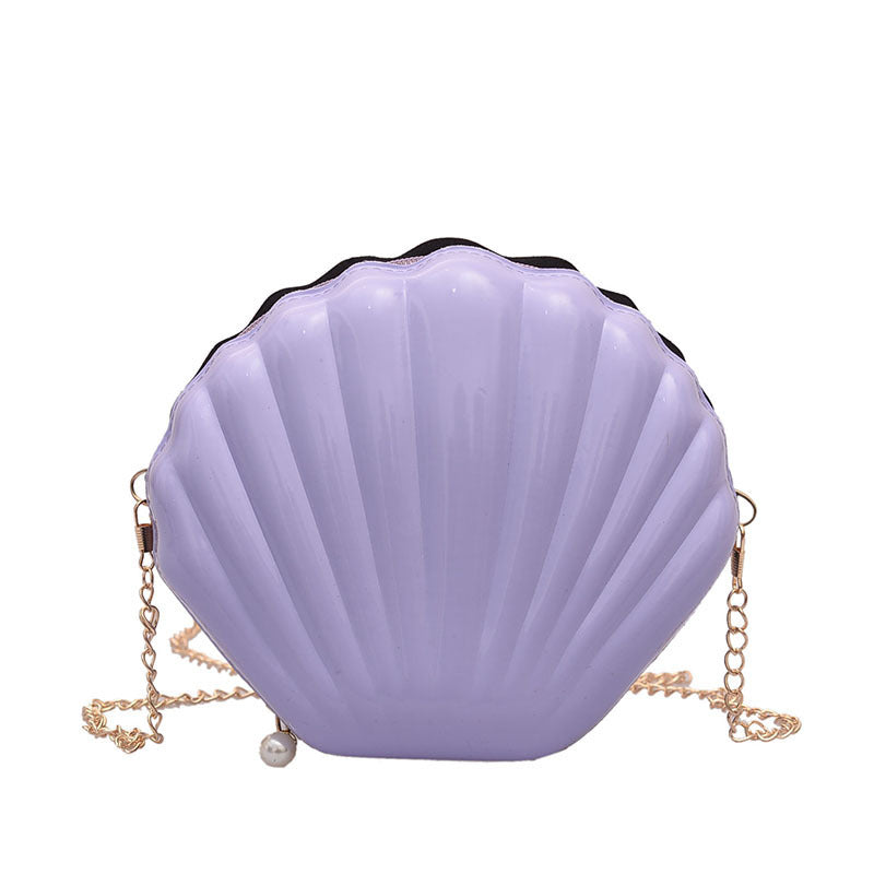 Damen elegante Clutch im Muschel-Design Nord Taschen
