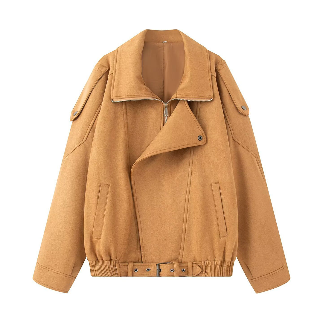 Damen Leichte wattierte Windjacke mit Stehkragen und Polka‑Dot‑Print Nord Taschen