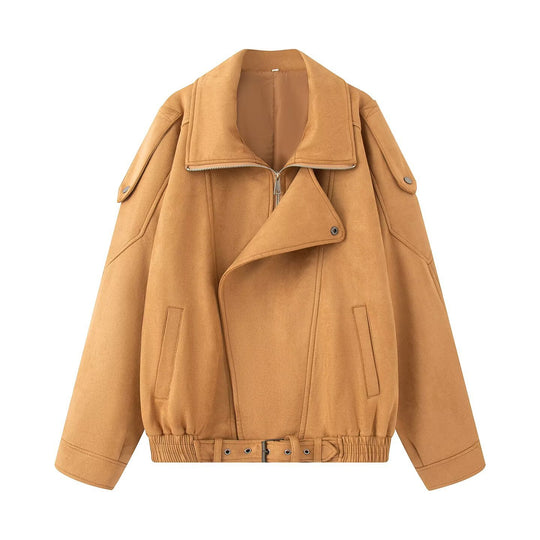 Damen Leichte wattierte Windjacke mit Stehkragen und Polka‑Dot‑Print Nord Taschen