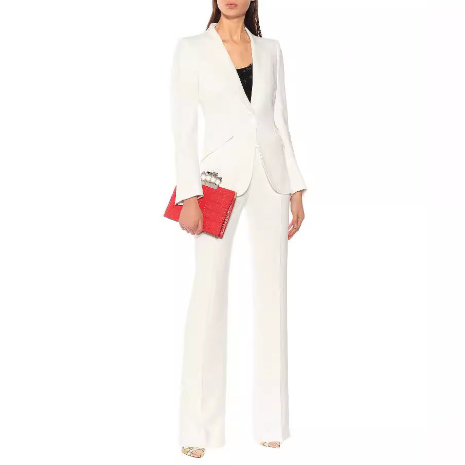 Damen Maßgeschneiderter Einreihiger Blazer mit skulpturierter Schulter und tailliertem Cut Nord Taschen