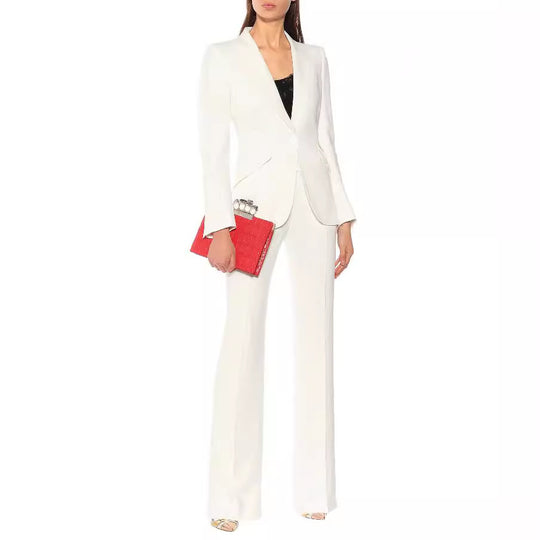 Damen Maßgeschneiderter Einreihiger Blazer mit skulpturierter Schulter und tailliertem Cut Nord Taschen