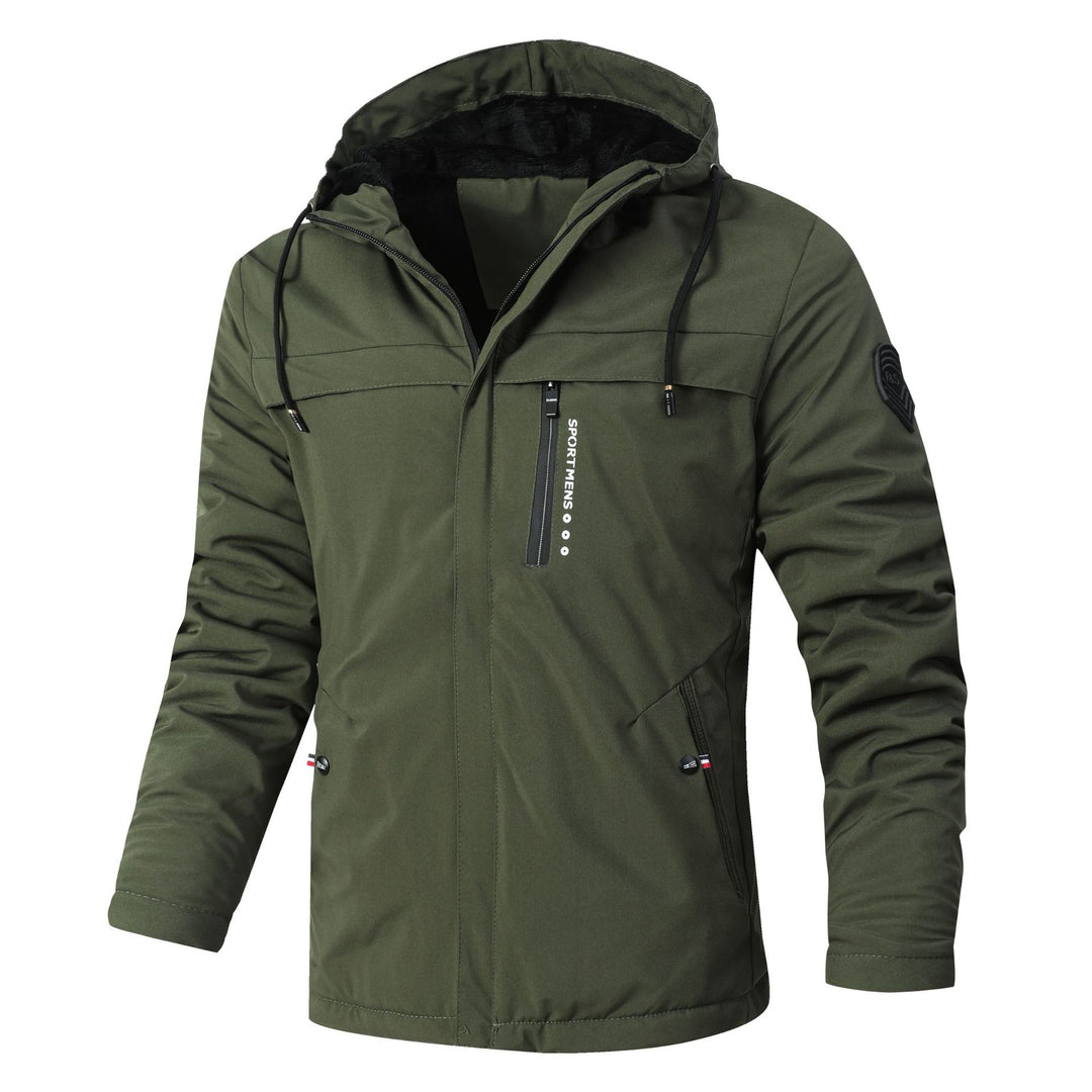 Herren Urbaner Softshell-Parka mit Teddyfleece-Innenfutter, verdecktem Reißverschluss und Brusttasche Nord Taschen