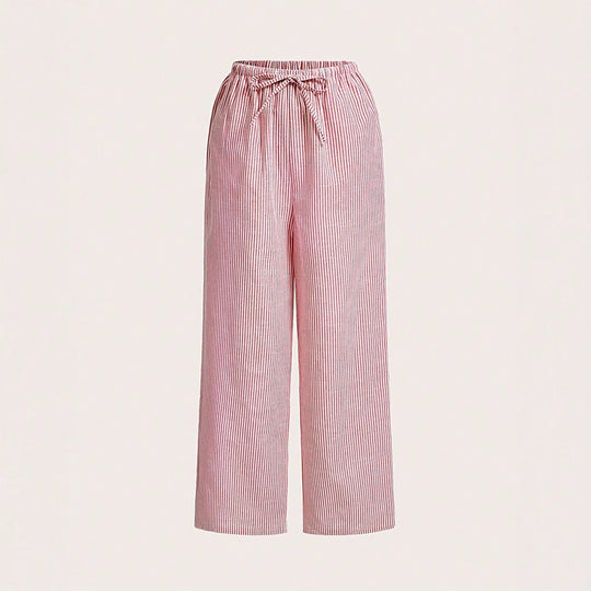 Damen Luftige Palazzo-Hose mit gemustertem Design
