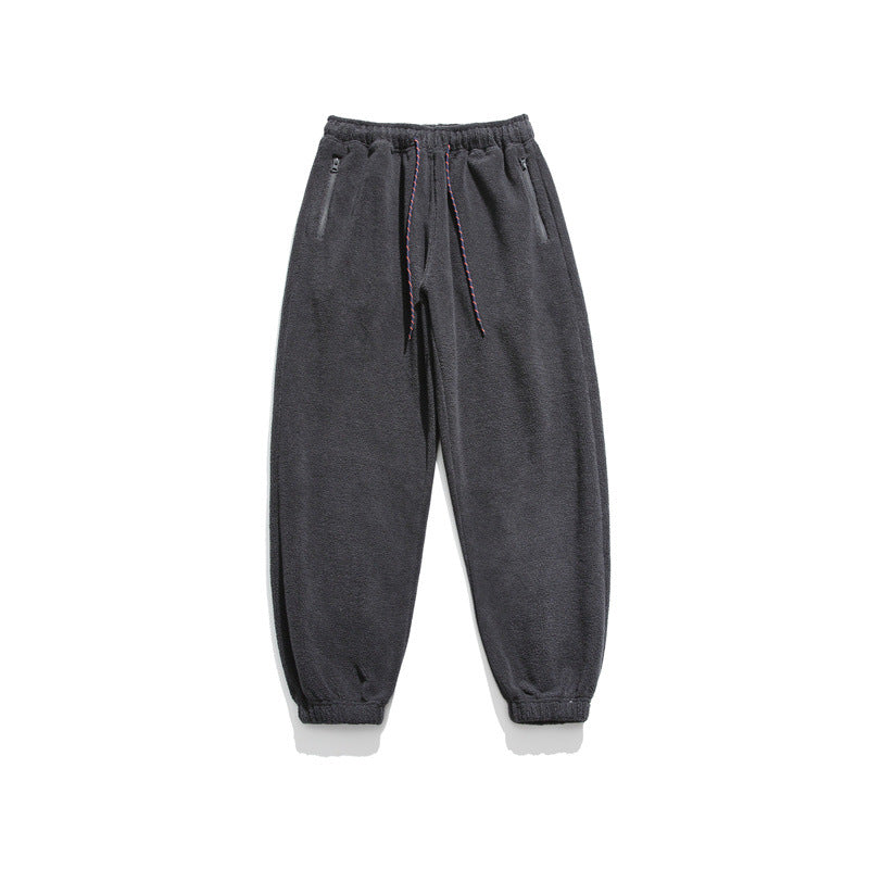 Herren Weit geschnittene Fleece-Jogginghose mit elastischen Bündchen und Eingrifftaschen Nord Taschen