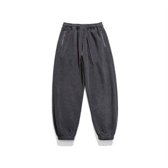 Herren Weit geschnittene Fleece-Jogginghose mit elastischen Bündchen und Eingrifftaschen Nord Taschen
