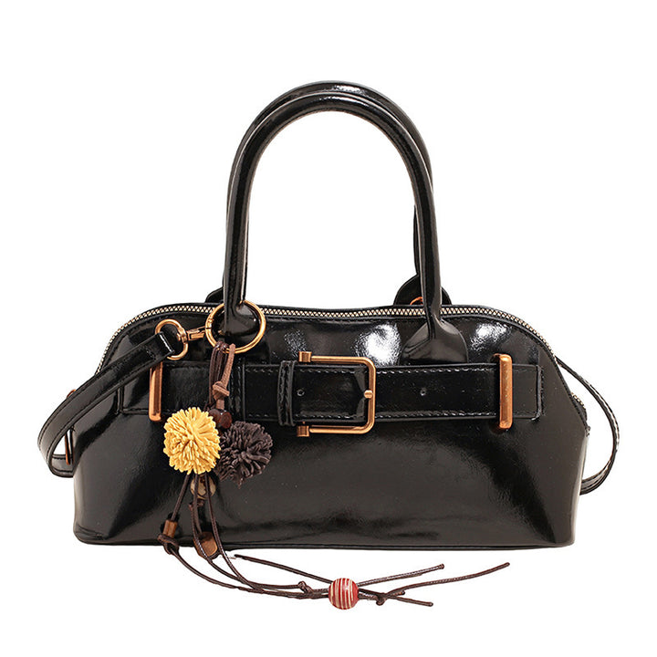 Damen hochwertige Handtasche mit verspieltem Anhänger Nord Taschen