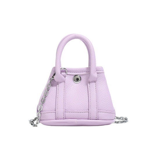 Damen Mini-Handtasche mit geschmeidiger Struktur und abnehmbarem Kettenriemen Nord Taschen