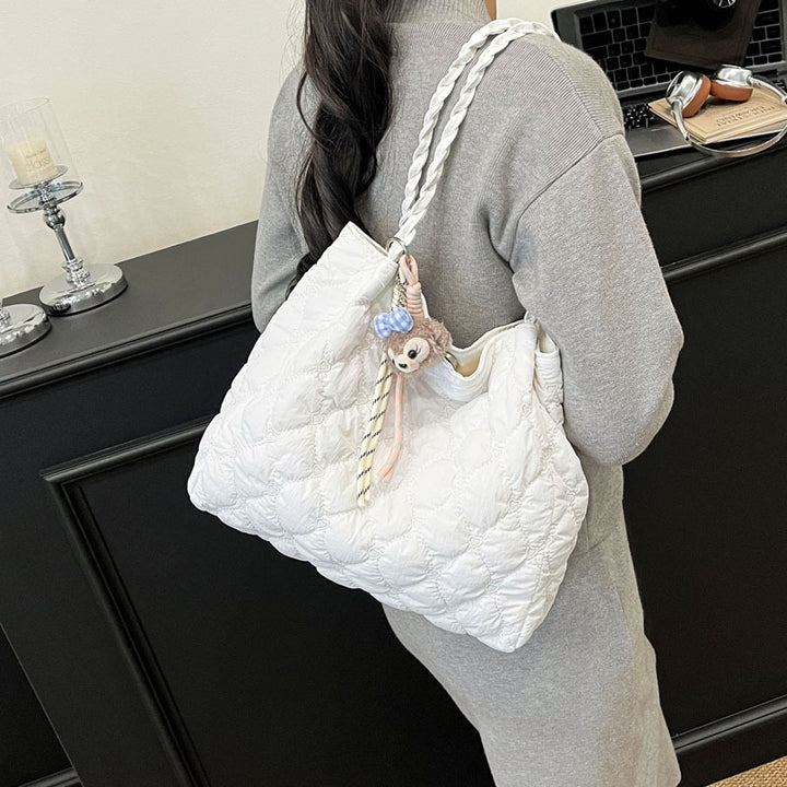 Damen modische Beuteltasche mit geflochtenen Griffen Nord Taschen