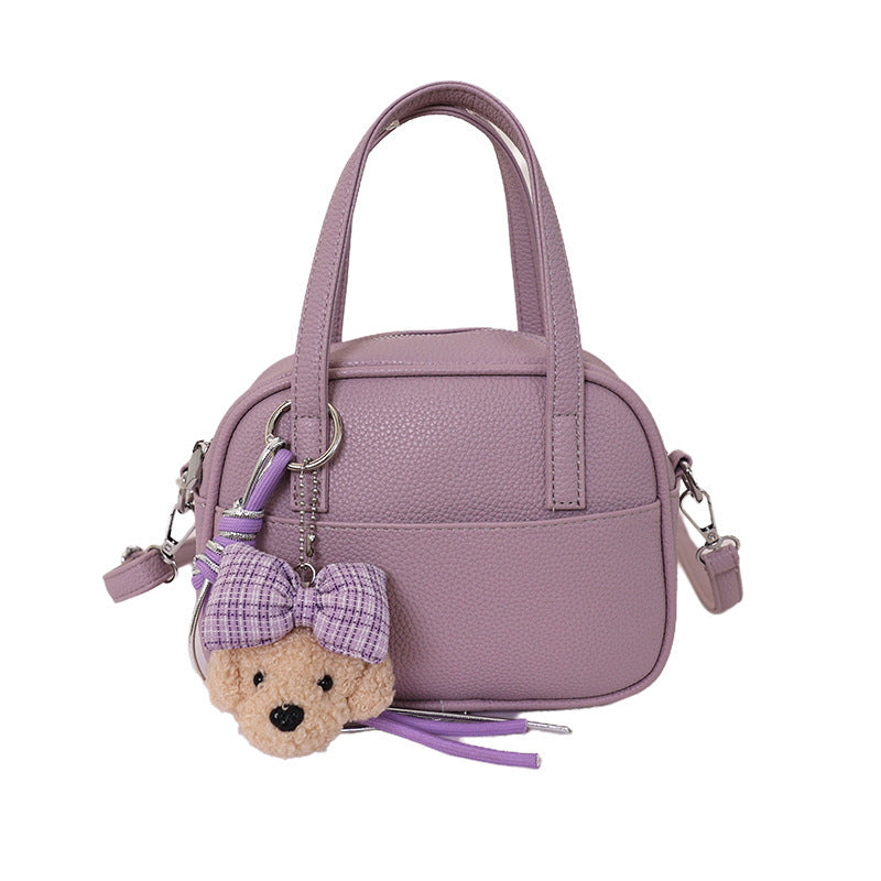 Damen Mini-Handtasche mit verspieltem Tieranhänger Nord Taschen