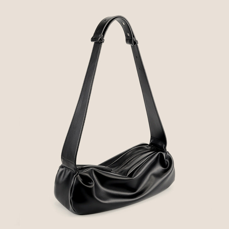 Damen Umhängetasche mit einzigartigem Faltendesign und verstellbarem Gurt Nord Taschen