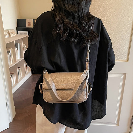 Damen Umhängetasche aus weichem, strukturiertem Leder mit verstellbarem Schulterriemen Nord Taschen