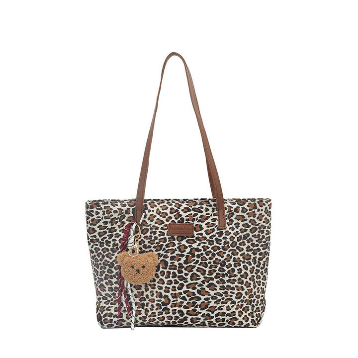 Damen modische Tragetasche mit elegantem Leopardenmuster Nord Taschen