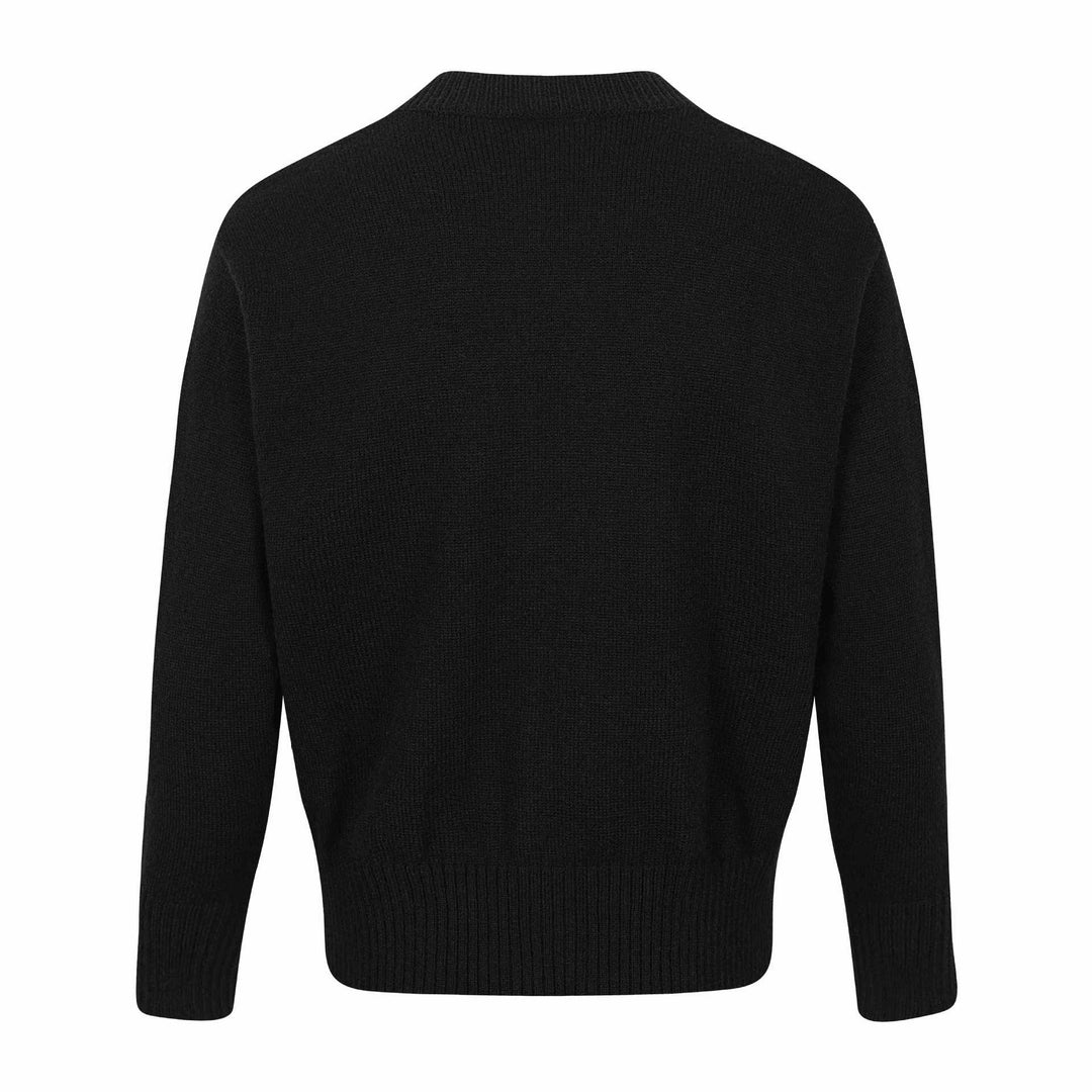 Herren Doppelt geknöpfte Strickcardigan mit Zopfmuster und Stehkragen Nord Taschen