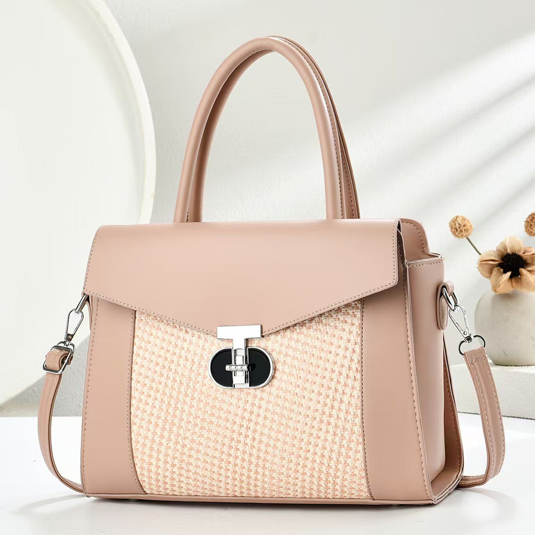 Damen Designer-Handtasche mit strukturierten Oberflächen und abnehmbarem Schulterriemen Nord Taschen