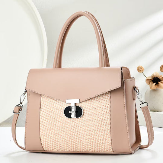 Damen Designer-Handtasche mit strukturierten Oberflächen und abnehmbarem Schulterriemen Nord Taschen