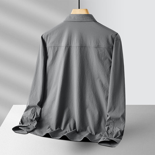 Herren Outdoor-Hemd mit Brustklappen, Ripstop-Gewebe und Regular-Fit Nord Taschen