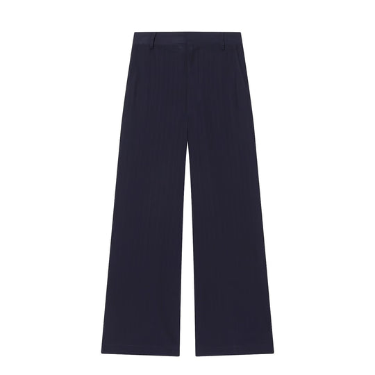 Damen 10+ hochtaillierte weite Palazzo‑Hose mit geradem Bund und seitlichen Eingrifftaschen Nord Taschen