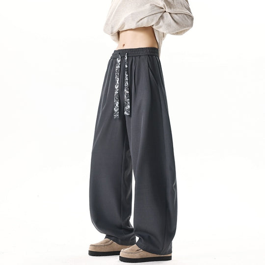 Damen Weite Lounge-Hose mit hohem Bund, Kordelzug und weitem Bein Nord Taschen