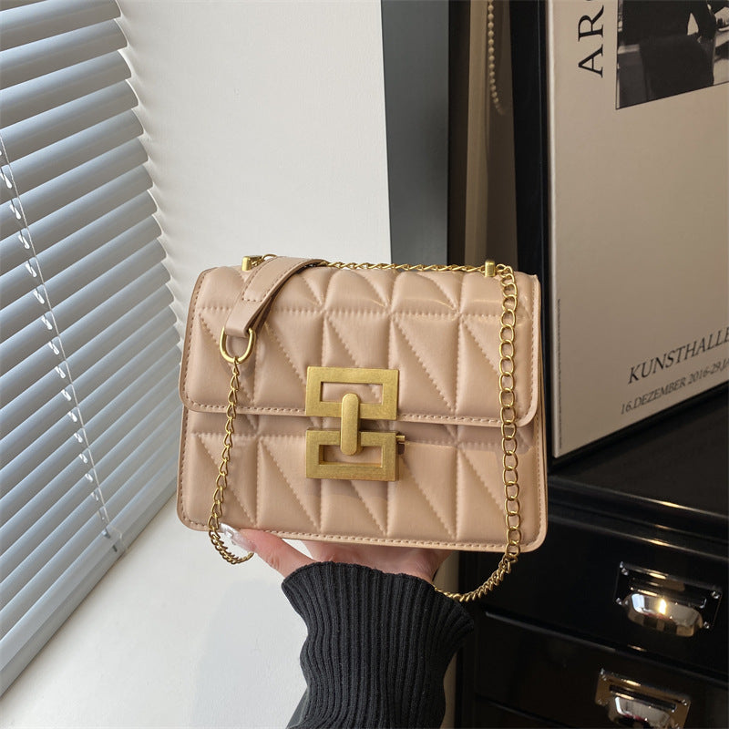Damen elegante gesteppten Handtasche mit edlem Kettenverschluss Nord Taschen