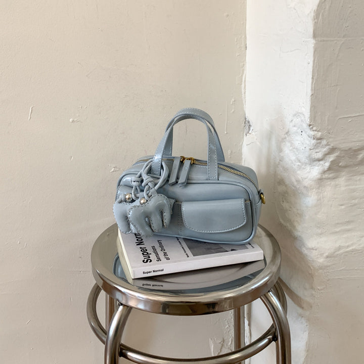 Damen verspielte Mini-Handtasche mit charmantem Tieranhänger Nord Taschen