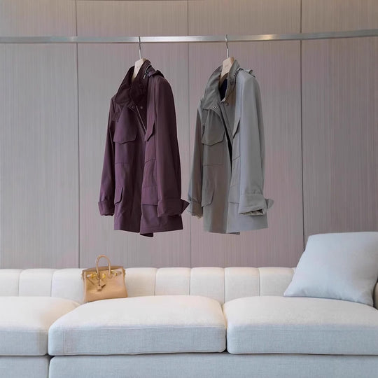 Damen Stylische Übergangsjacke mit praktischen Taschen Nord Taschen