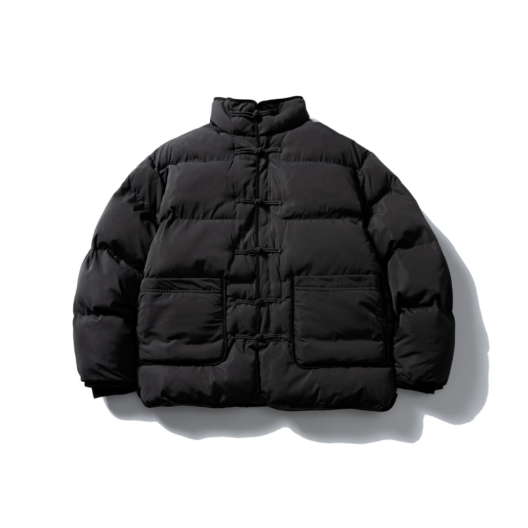 Herren Wattierte Boxy‑Jacke mit Knoten‑Toggle und minimalistischer Außenhülle Nord Taschen
