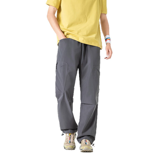 Herren Extraweite Utility-Cargohose im Joggerstil mit Tunnelzugbund und verstellbaren Beinabschlüssen Nord Taschen