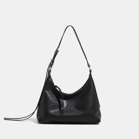 Damen Hobo-Tasche aus hochwertigem Leder mit verstellbarem Schulterriemen Nord Taschen