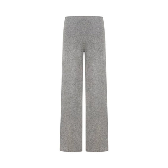 Damen Palazzo-Fleece-Hose mit hohem Komfortbund und fließendem Wide‑Leg-Schnitt Nord Taschen