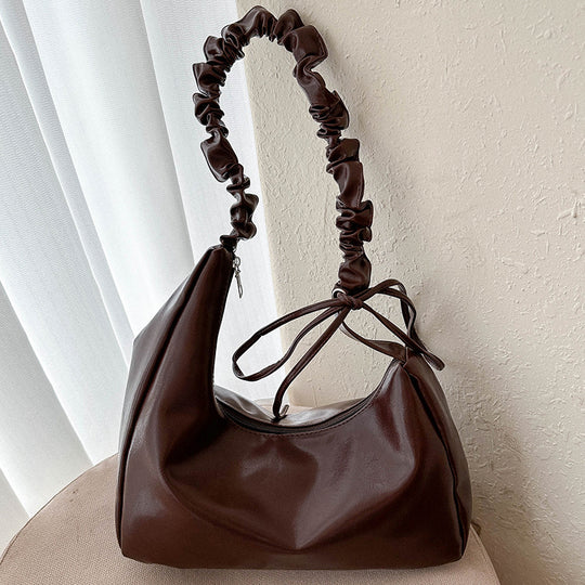 Damen Hobo-Tasche mit stilvollem geflochtenem Schultergurt und elegantem Knotenverschluss Nord Taschen